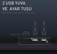 GAMEBOOSTER GB-NS04 Wind 15.6 Fan kont.2xUSB Notebook Soğutucu